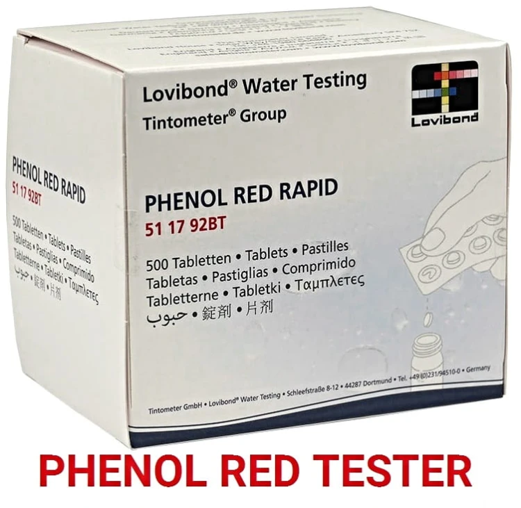 Tabletki Phenol Red Lovibond Ph Tester 3