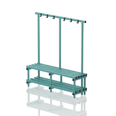 Ławka Basenowa Z Półką I Wieszakiem Jednostronne Dwustronne 13