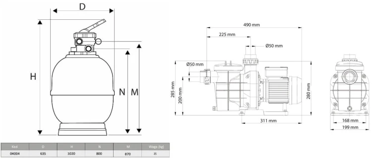Filtr Do Basenu Z Pompą - Zestaw Syrius Top 2 19