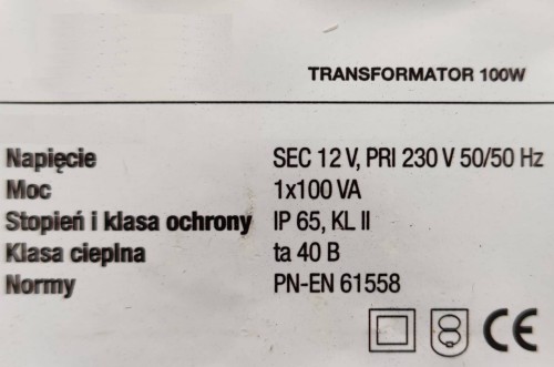 Transformatory Do Lamp Basenowych 100-300w 2