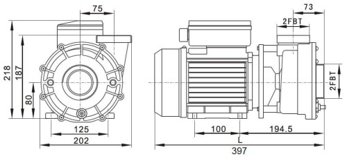 Pompa Do Masaży Basenowych Saturn Jet 70m3/H 1
