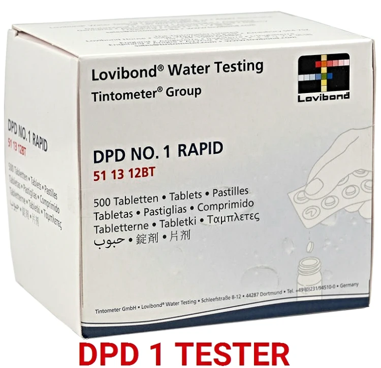 Tabletki Dpd1 Lovibond Chlor Wolny Tester 2