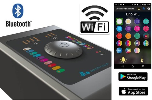 BRiO WiL 120W: WIFI + Bluetooth (max 3 żarówki Diamond Plus RGB 24876, wymagane trafo 24700/2) jpg