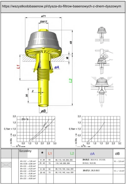 Dysza Do Filtrów Basenowych 3