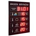 Elektroniczna Tablica Basenowa Zegar Temperatura 4