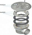Odpływ Spust Denny Do Basenu Euro Mini Wysokość 10 Cm 5