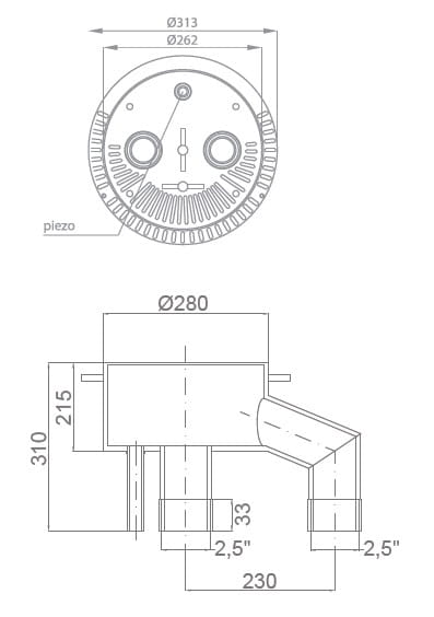 Przeciwprąd Basenowy Huragan 70-80m3/h 2