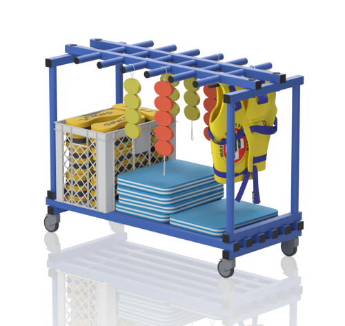 Wózek Basenowy Na Akcesoria Niski 6