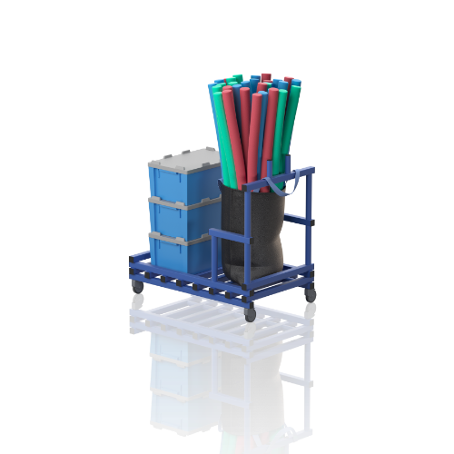 Wózek Platforma Basenowa Z Poręczą 7
