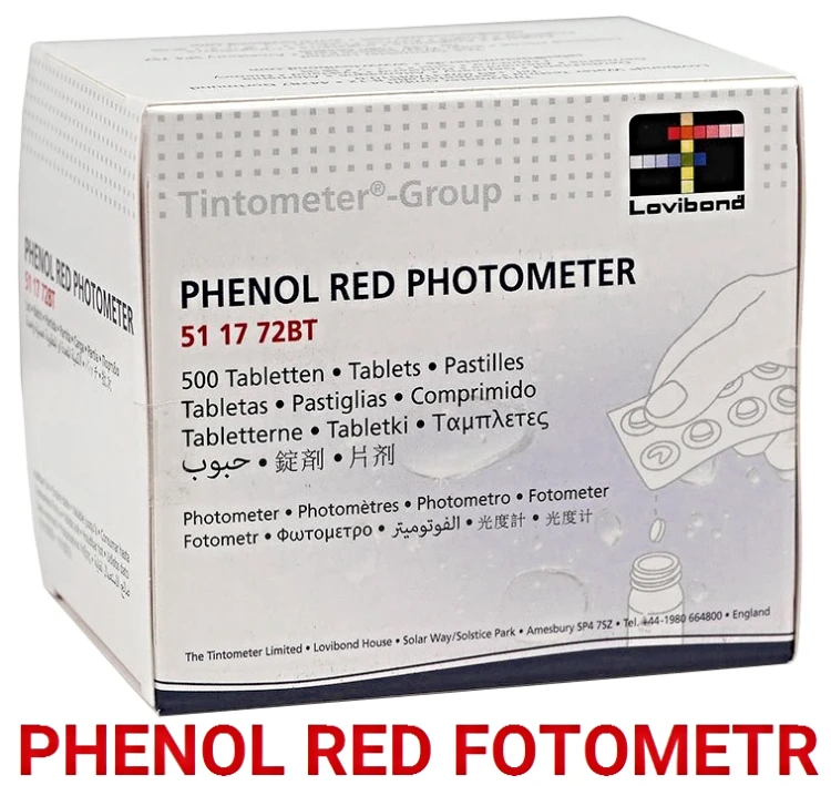 Tabletki Phenol Red Lovibond Ph Fotometr 3