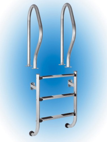 Drabinka Do Basenu Lina Dzielona Stal 304 Nakładki Antislip 2-5 Stopni 2