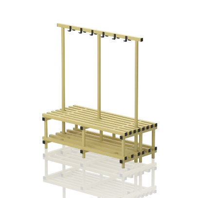 Ławka Basenowa Z Półką I Wieszakiem Jednostronne Dwustronne 4