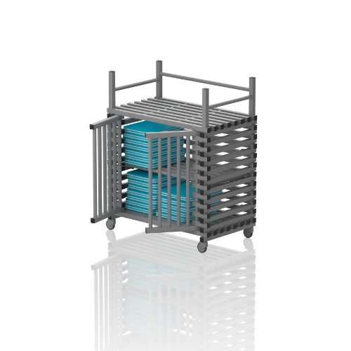 Wózek Na Sprzęt Basenowy Szafka Wysoka 11