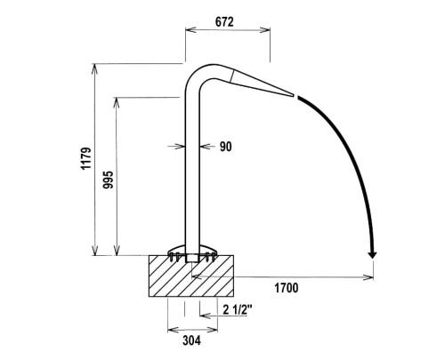 Wylewka Basenowa Capri Końcówka Szeroka 1