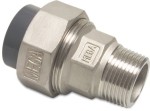 Śrubunek Dwuzłączka Pvc - Stal Nierdzewna Kw/Gz 1