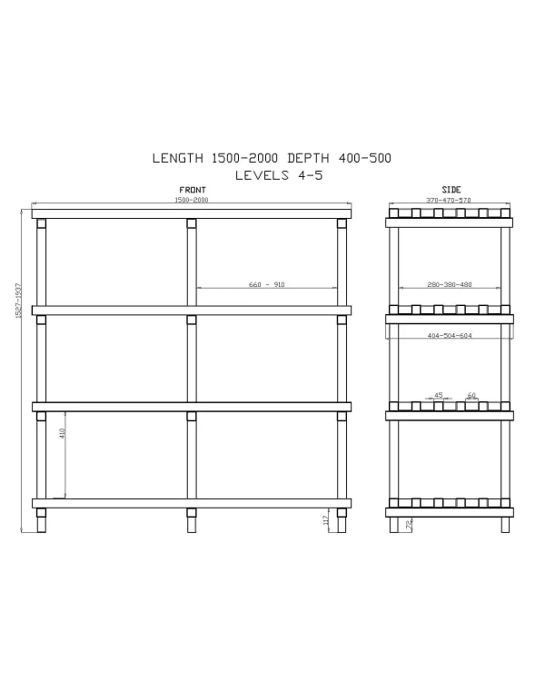 Regały Basenowe - Szafy Czteropiętrowe 7