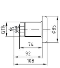 Pokrywa Niska Do Basenowych Reflektorów Z Brązu 2