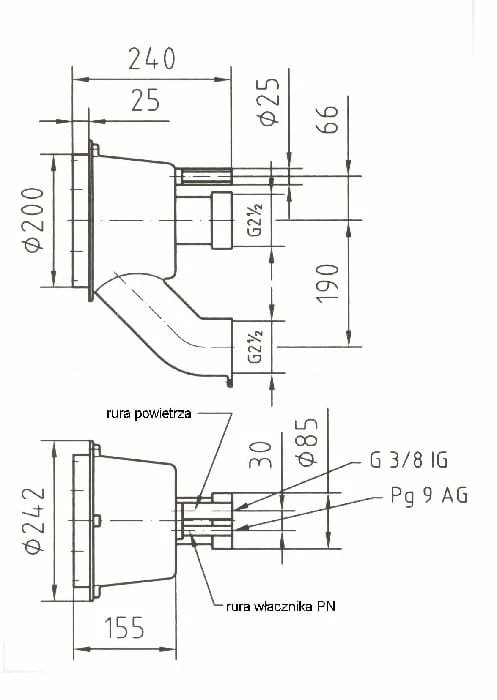 Masaż Z Brązu Tajfun Duo - Komplet 63m3/H 2
