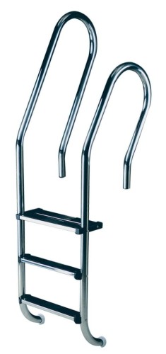 Drabinka Basenowa Mixed Asymetryczna Stal 316 Stopnie Antypoślizgowe 1