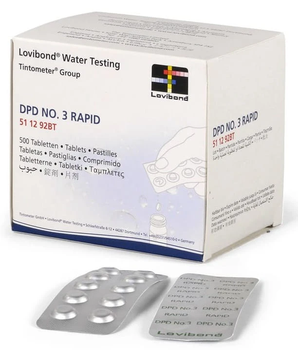 Tabletki Dpd3 Lovibond Chlor Całkowity Tester 3