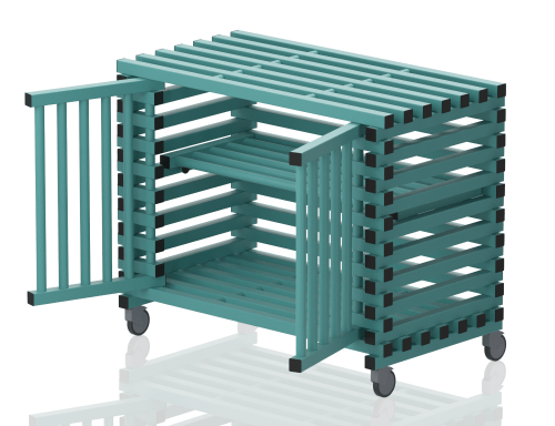 Wózek Na Sprzęt Basenowy Szafka Basenowa 7