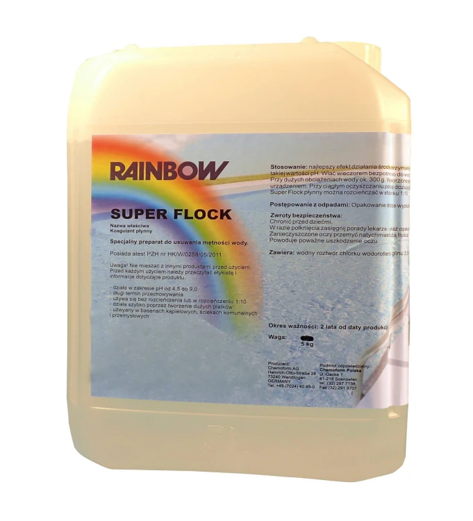 Koagulant Flockfix Super Flock - Usuwa Mętność Wody 1l 3l 5l 1