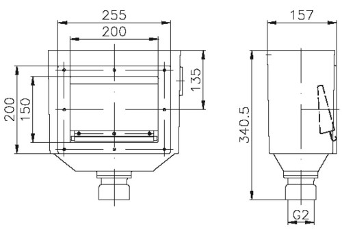 Skimmer Wąski Z Brązu Gw 2" 2