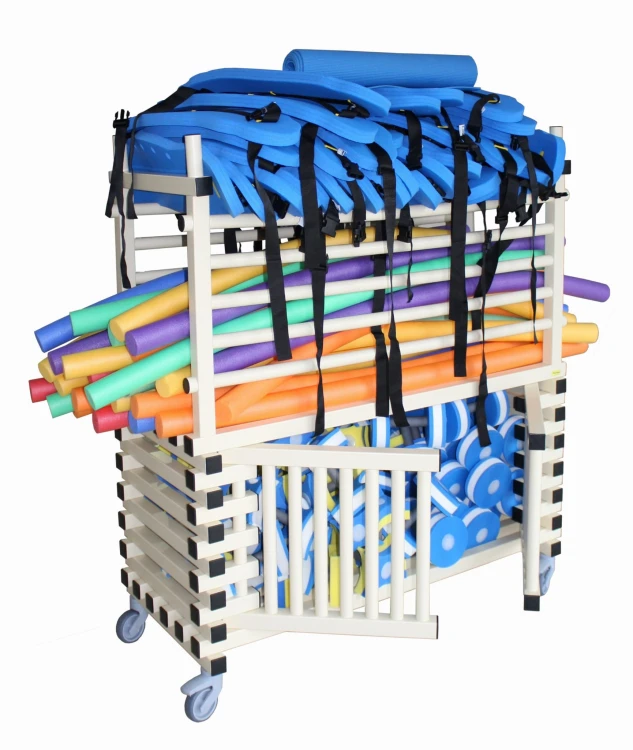 Wózek Basenowy Na Makarony Z Półką Zamykaną 1