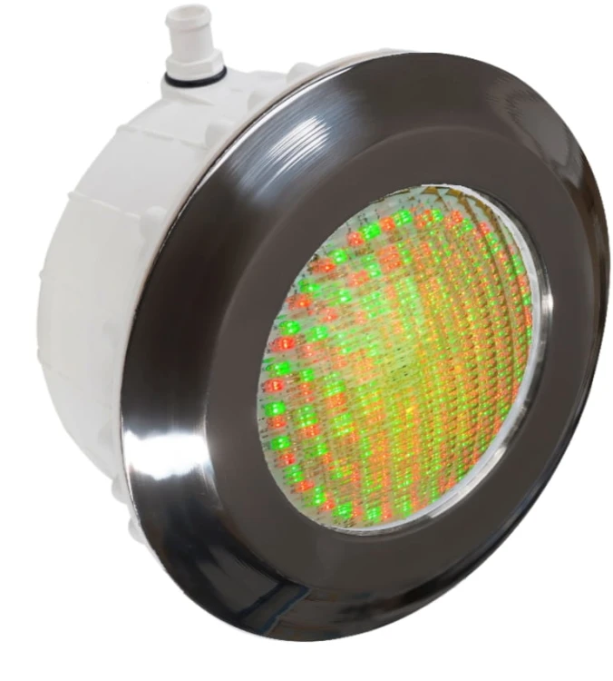 Lampa Basenowa Stalowa Ramka Led 12v 18