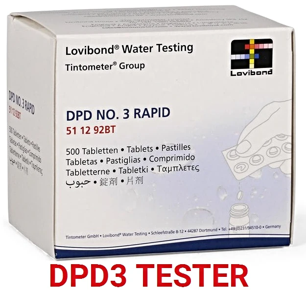 Tabletki Dpd3 Lovibond Chlor Całkowity Tester 2
