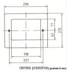 Ramka Przednia Stalowa Skimmera Z Brązu Do Basenów Ceramicznych 2