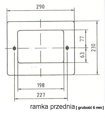 Ramka Przednia Stalowa Skimmera Z Brązu Do Basenów Ceramicznych 2