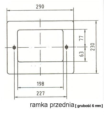 Ramka Przednia Stalowa Skimmera Z Brązu Do Basenów Ceramicznych 2