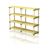 Regały Basenowe - Szafy Czteropiętrowe 50