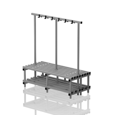 Ławka Basenowa Z Półką I Wieszakiem Jednostronne Dwustronne 16