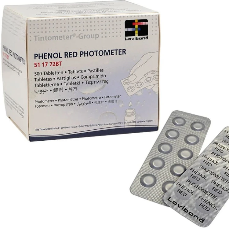 Tabletki Phenol Red Lovibond Ph Fotometr 1