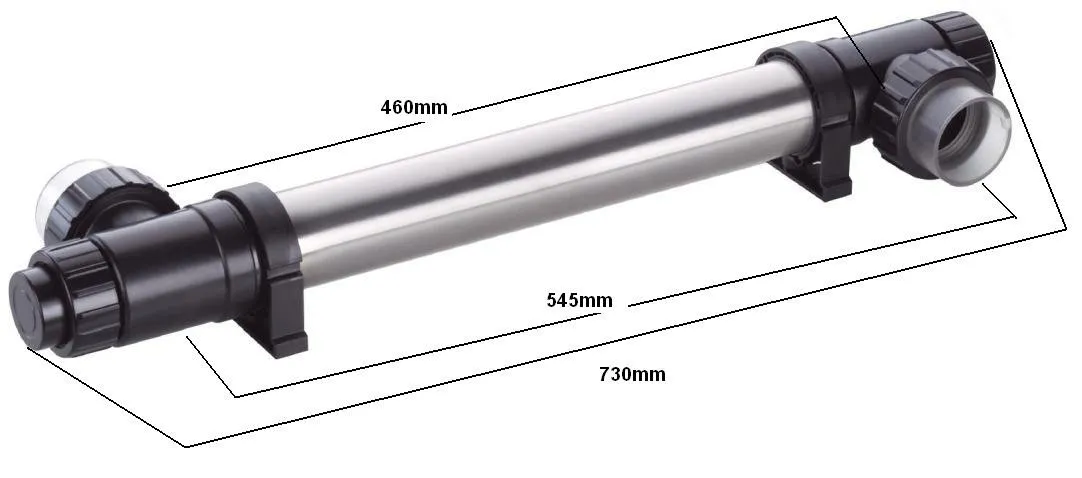 LAMPA UV DO BASENU BUDGET 75W WYMIARY