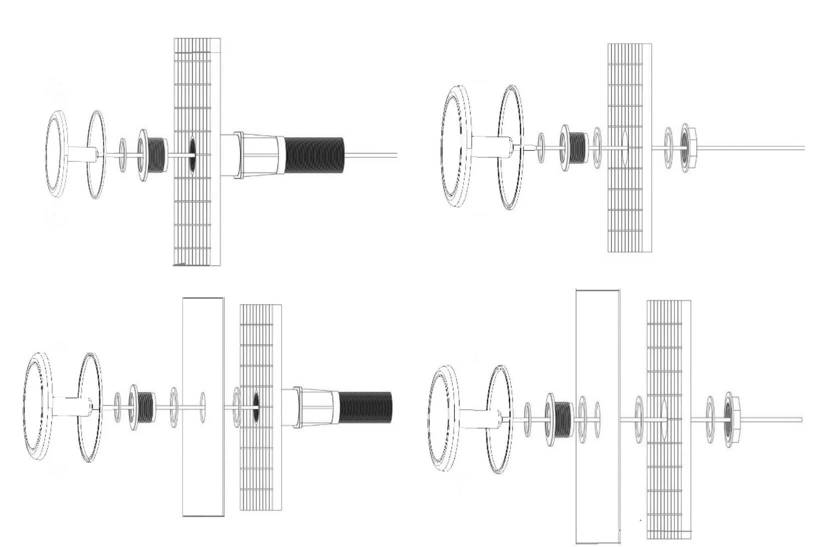 Lampa Basenowa Led Montowana w Dyszy Montaż