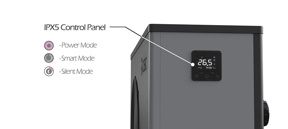 pompa ciepła tebas full inverter panel