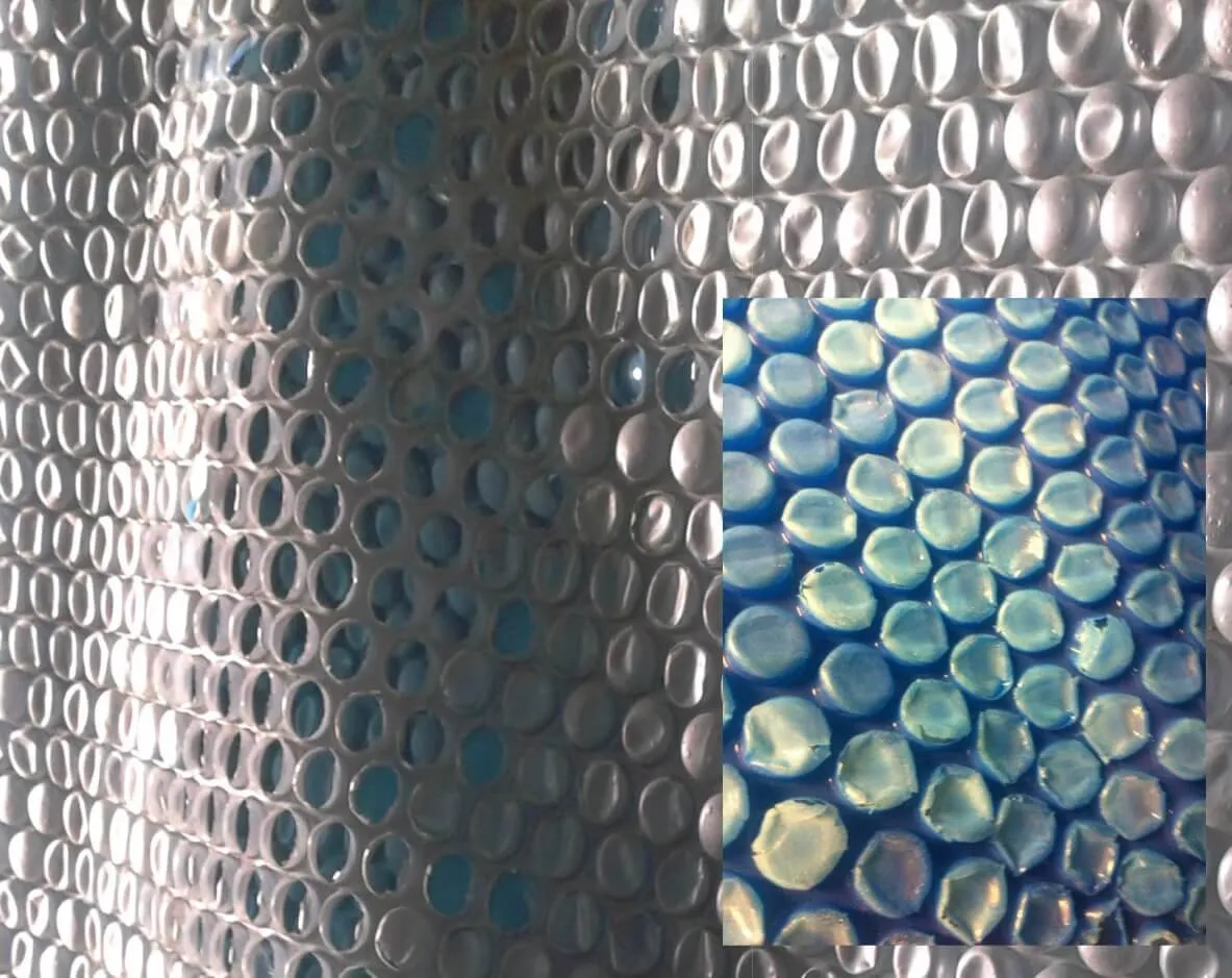 folia solarna geobubble zapadanie pęcherzykow